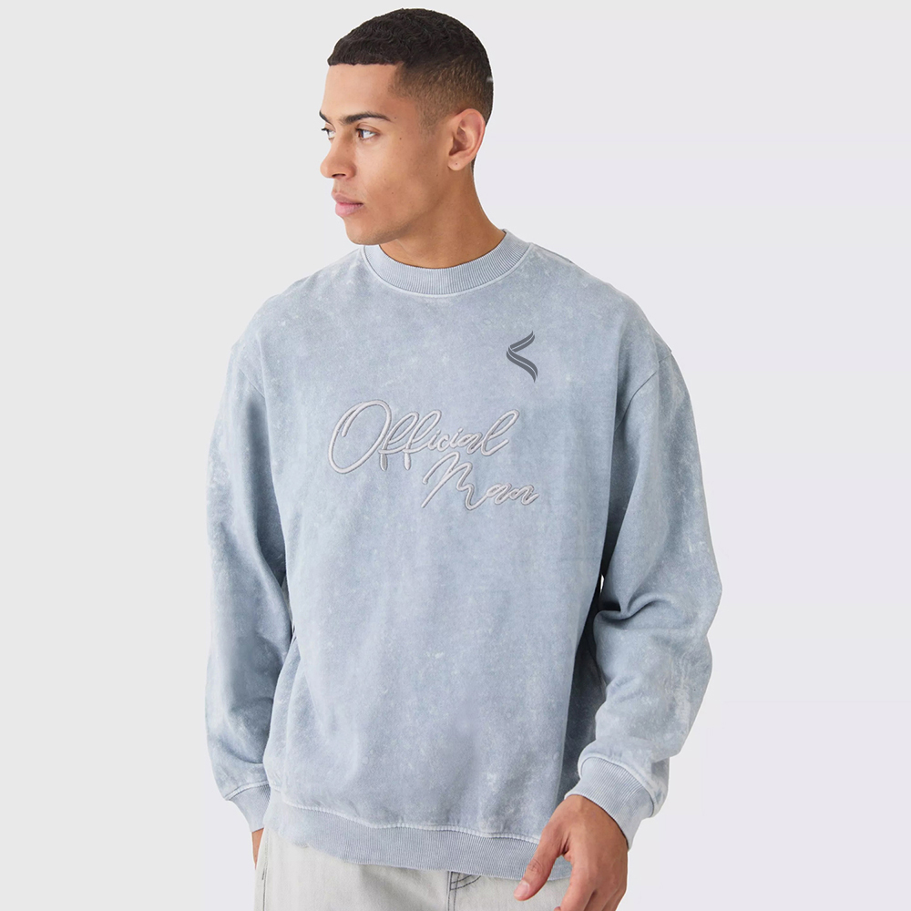 Oversized Boxy Extended Neck Homme Star Sweatshirt