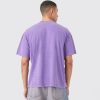 Oversized Washed Spaceship Print T-Shirt - Image 2