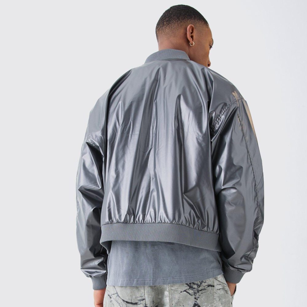 Boxy Fit Metallic MA1 Bomber