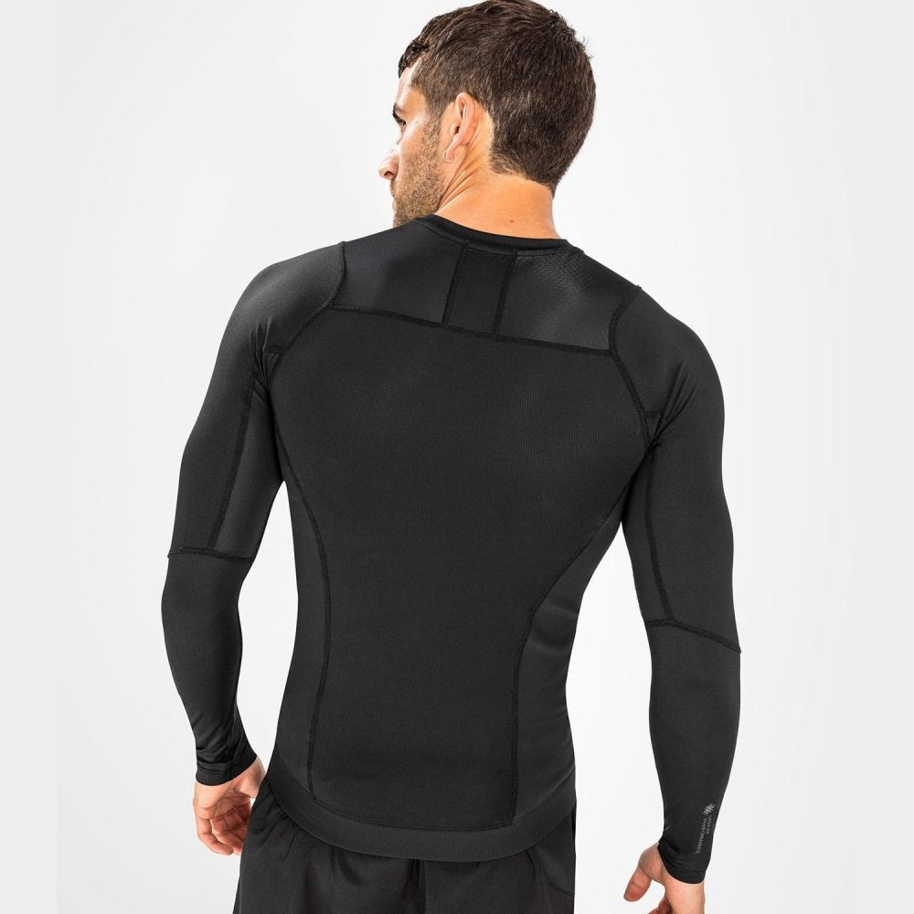 Long Sleeves Rash Guard Black